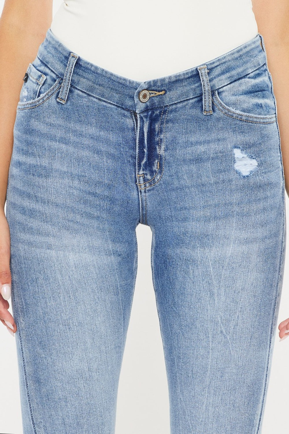 Kancan High Waist Cat's Whiskers Skinny Jeans - The Boutie Shop