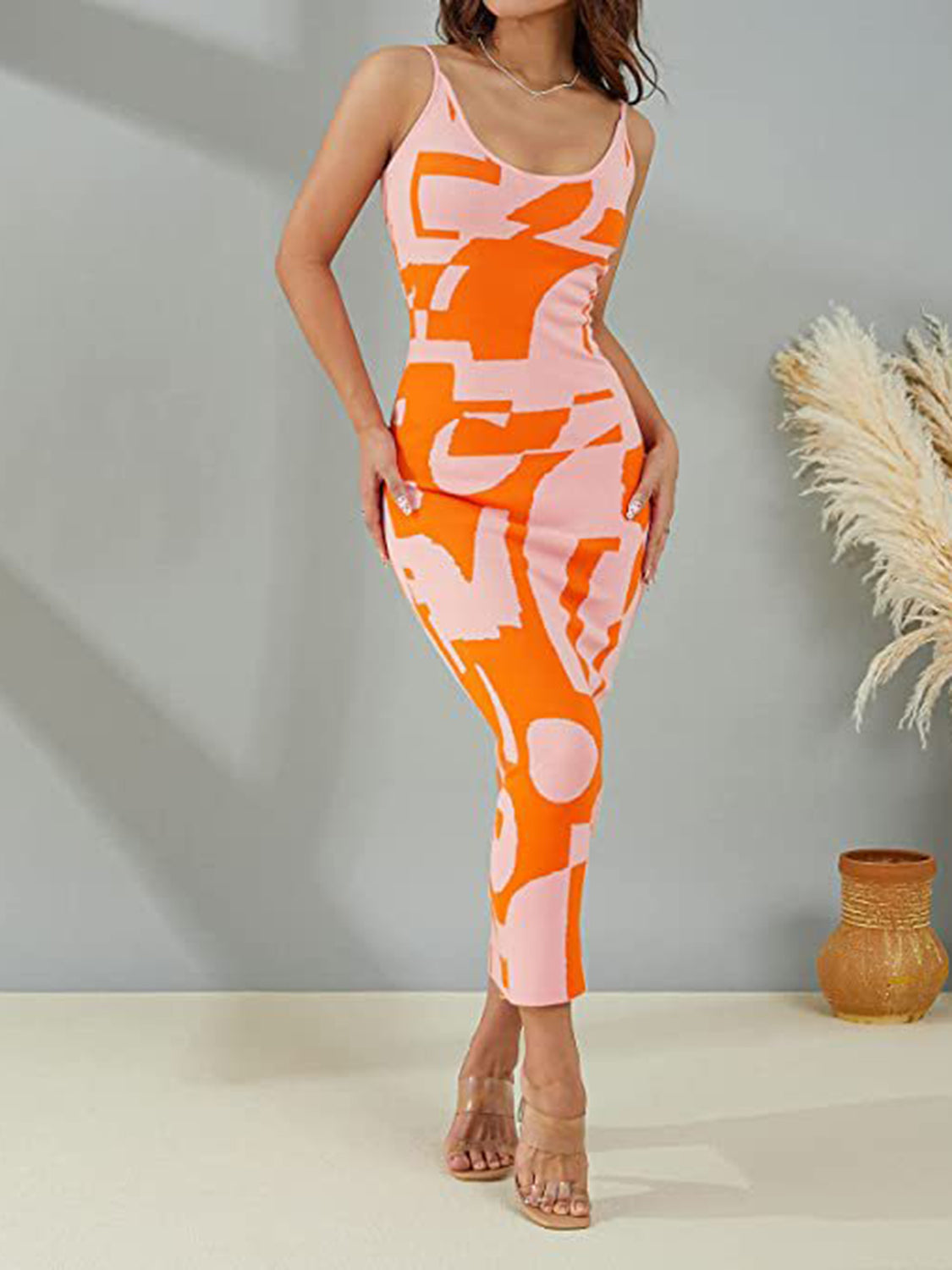 Spaghetti Strap Maxi Sweater Dress - The Boutie Shop