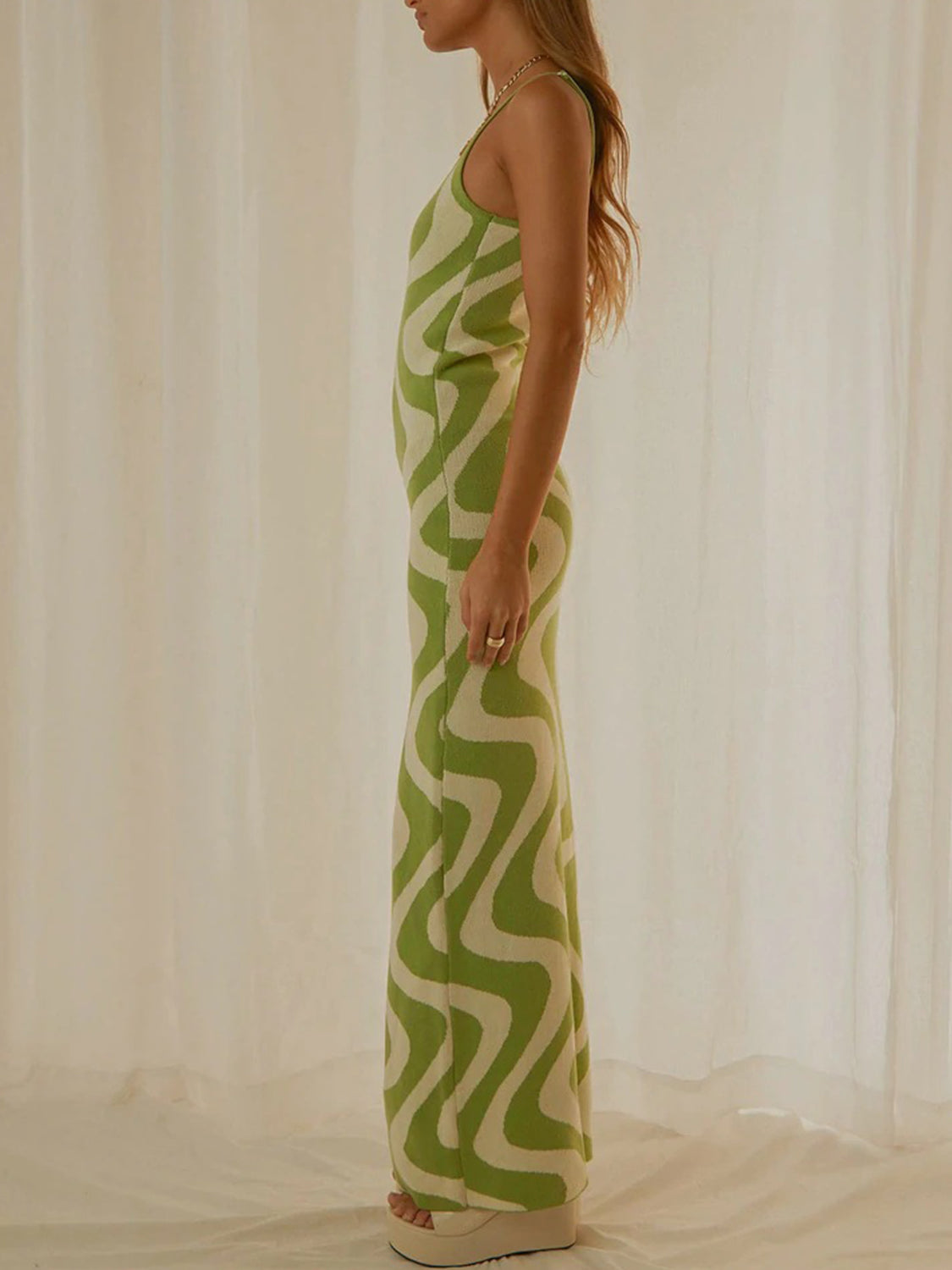 Spaghetti Strap Maxi Sweater Dress - The Boutie Shop