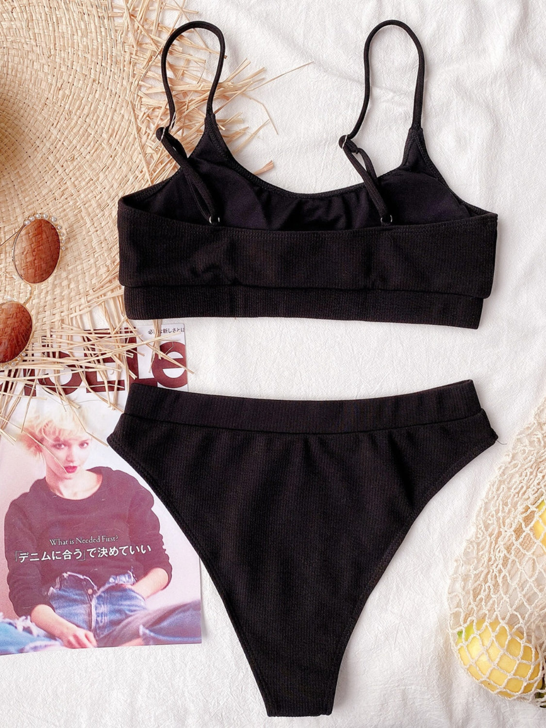 Scoop Neck Spaghetti Strap Two-Piece Swim Set - The Boutie Shop