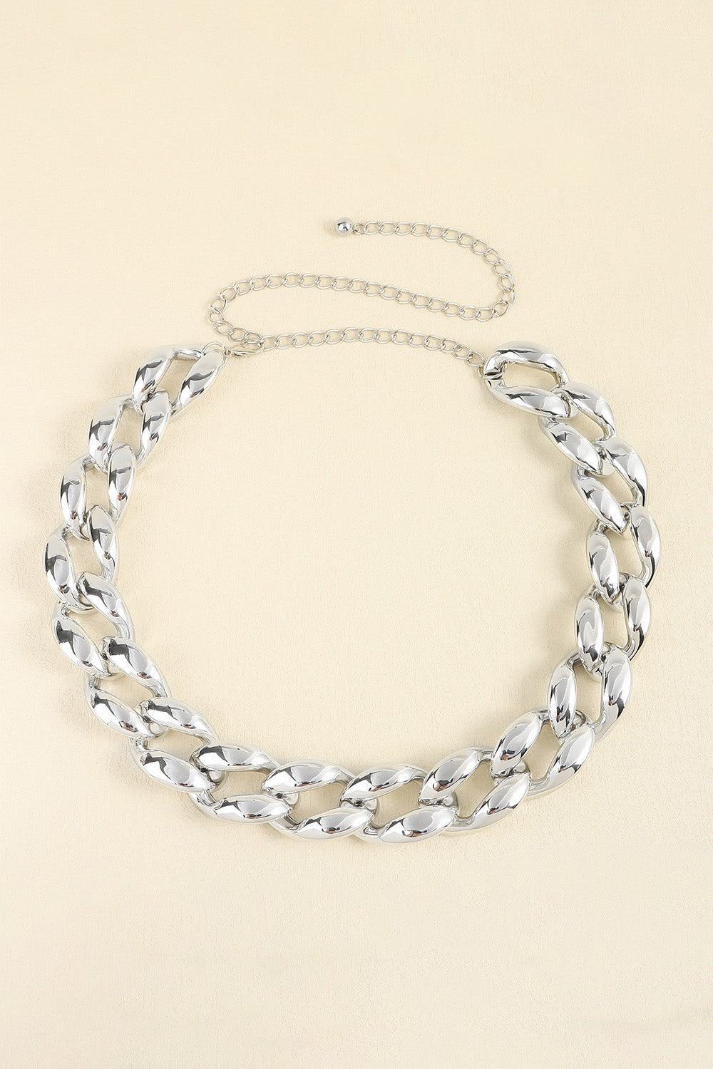 1.2" Width Acrylic Curb Chain Belt - The Boutie Shop