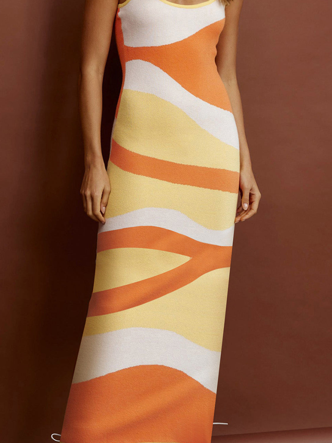 Spaghetti Strap Maxi Sweater Dress - The Boutie Shop