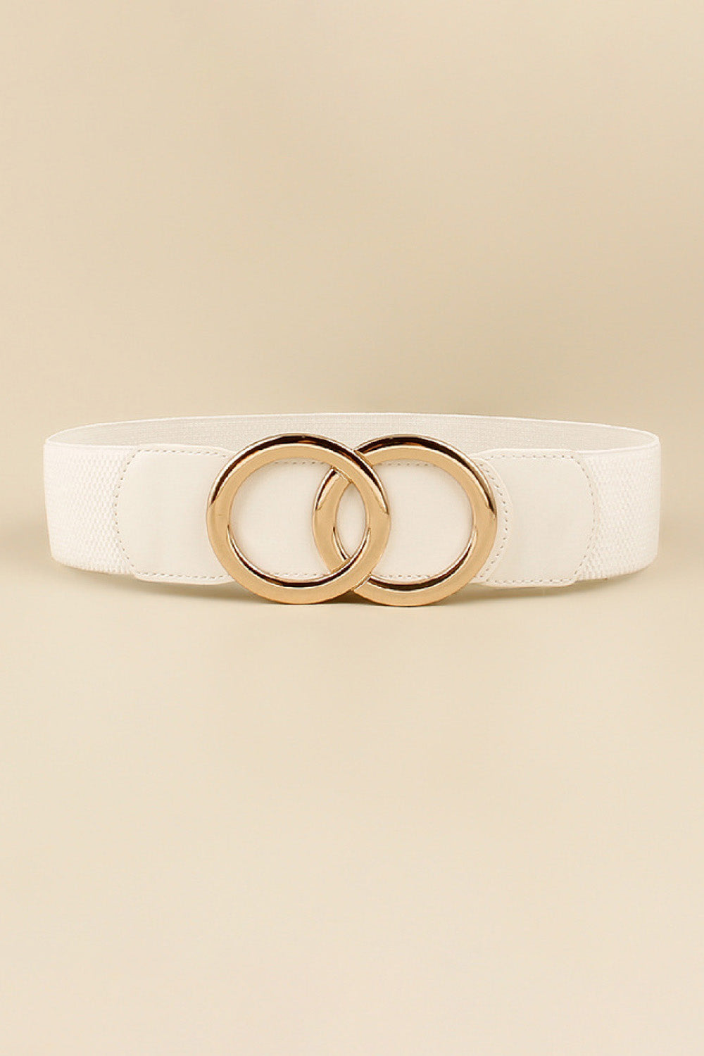 Zinc Alloy Buckle Elastic PU Belt - The Boutie Shop