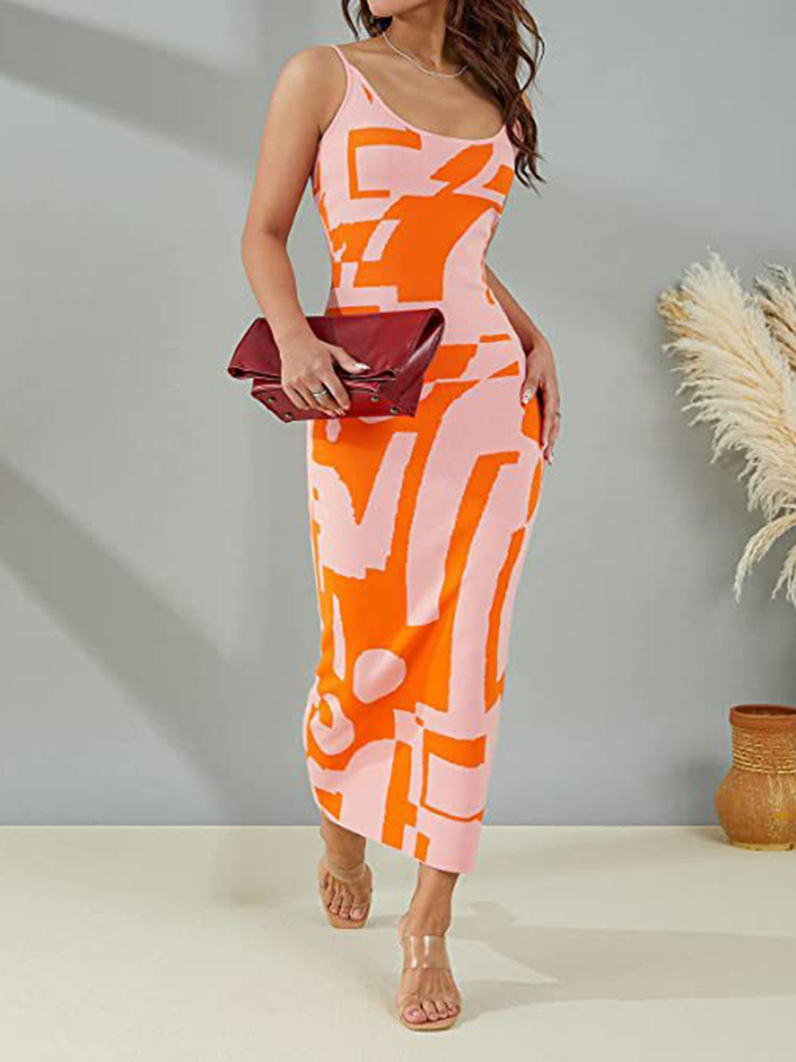 Spaghetti Strap Maxi Sweater Dress - The Boutie Shop