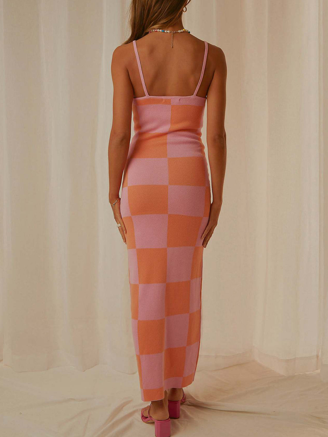 Spaghetti Strap Maxi Sweater Dress - The Boutie Shop