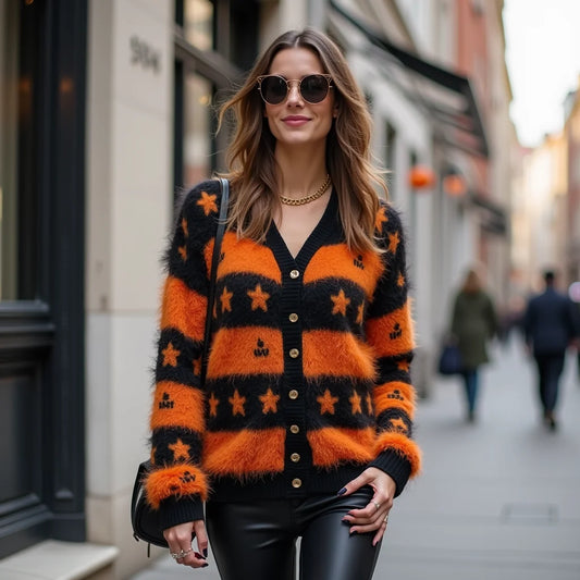 Halloween Themed Cardigans - How to Style Halloween Themed Cardigans for Cozy Chic