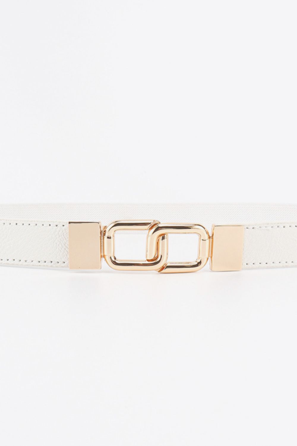 Geometric Double Buckle Elastic Belt - The Boutie Shop