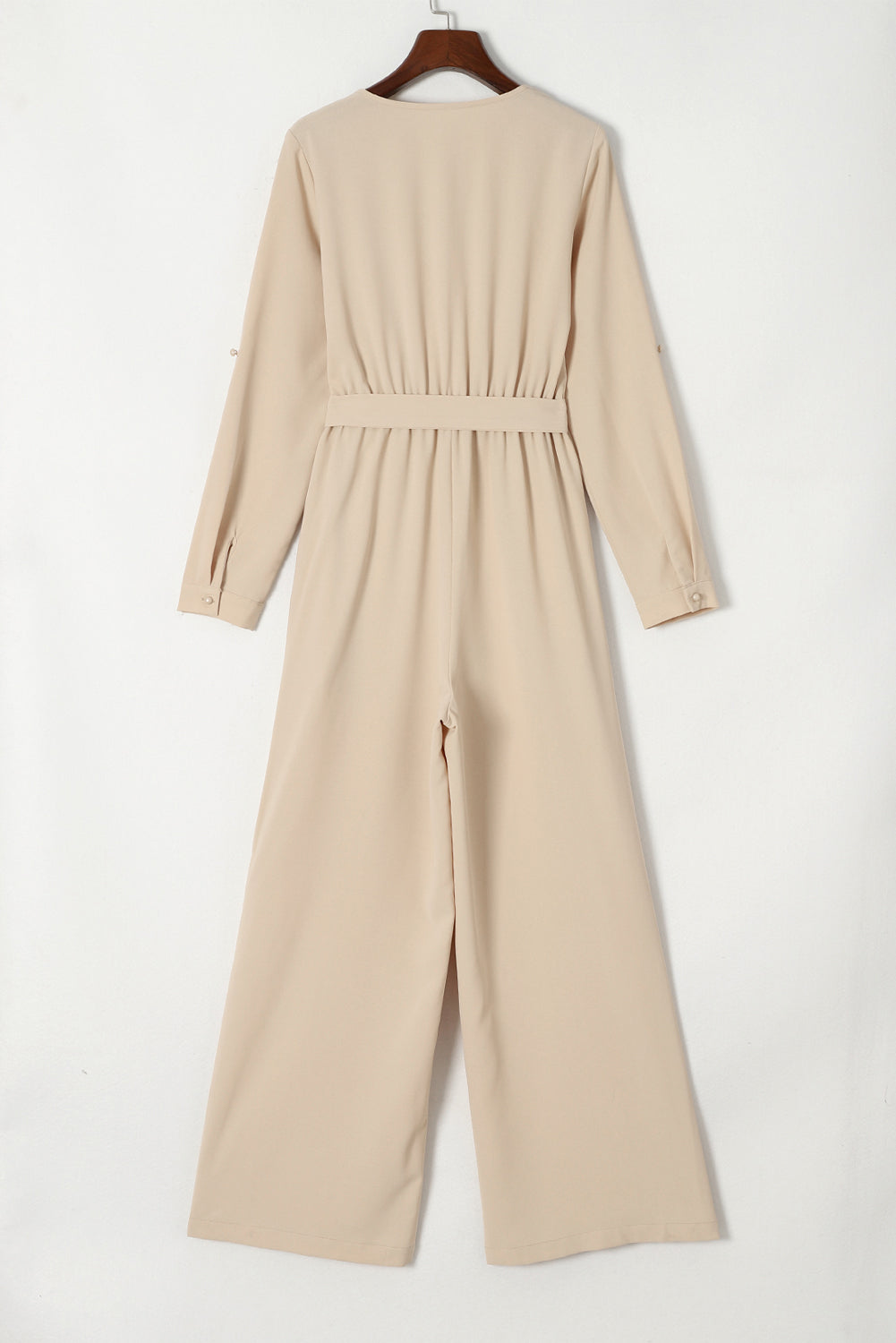 Pocketed Tied Wide Leg Jumpsuit - The Boutie Shop