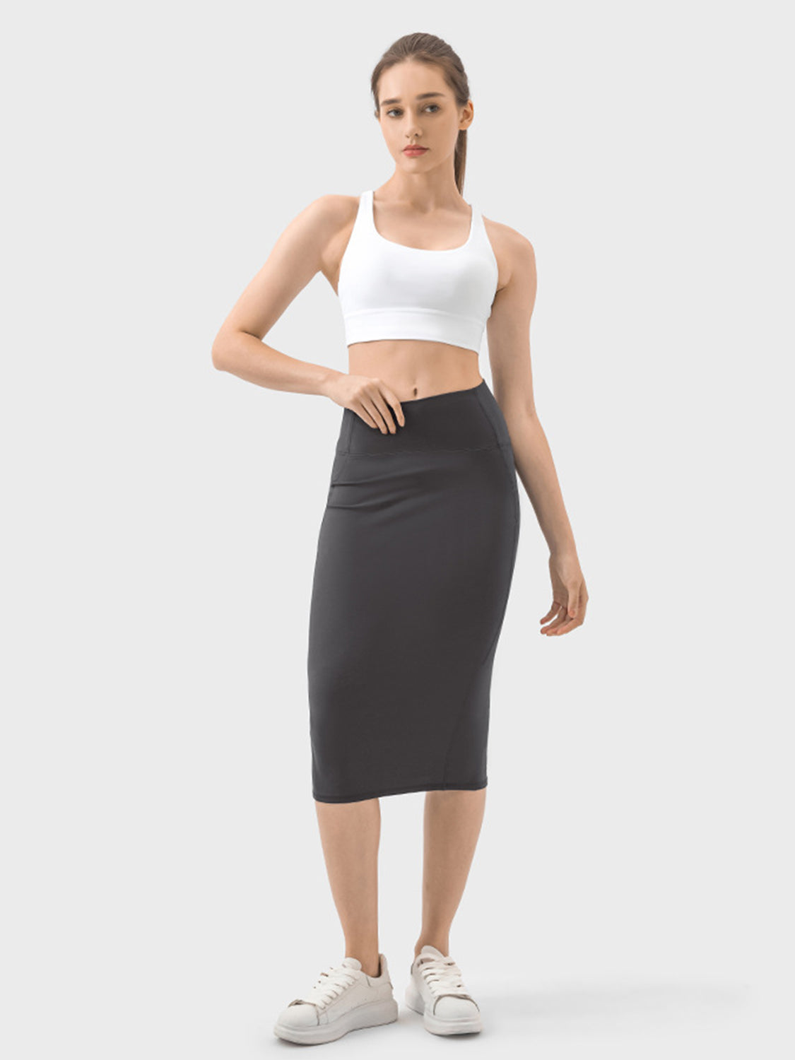 Millennia Slit Wrap Active Skirt - The Boutie Shop