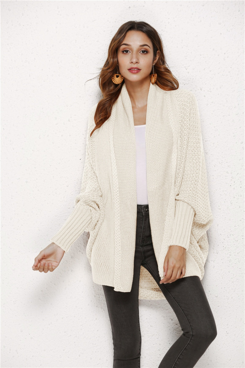 Angel Wings Open Front Batwing Sleeve Cardigan - The Boutie Shop