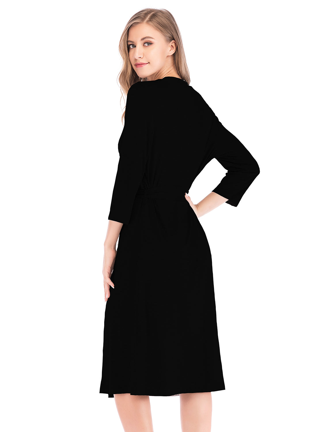 Plunge Tie Front Night Dress - The Boutie Shop