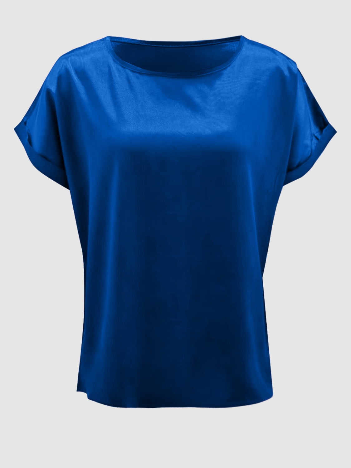 Round Neck Short Sleeve T-Shirt - The Boutie Shop