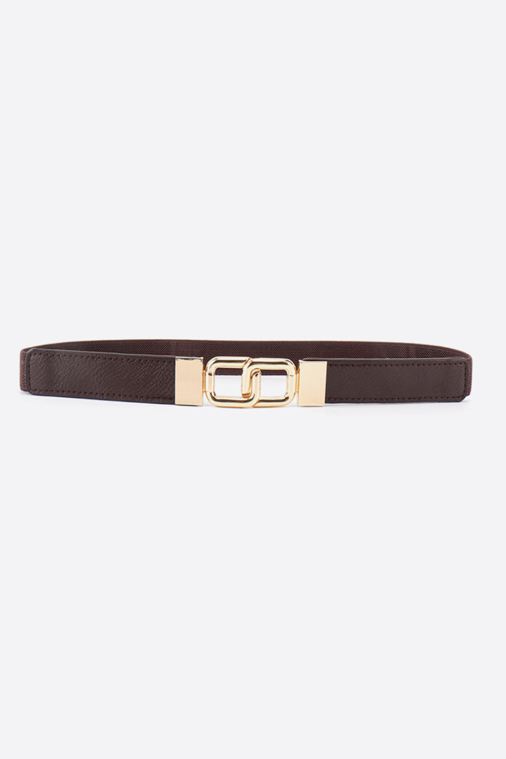 Geometric Double Buckle Elastic Belt - The Boutie Shop