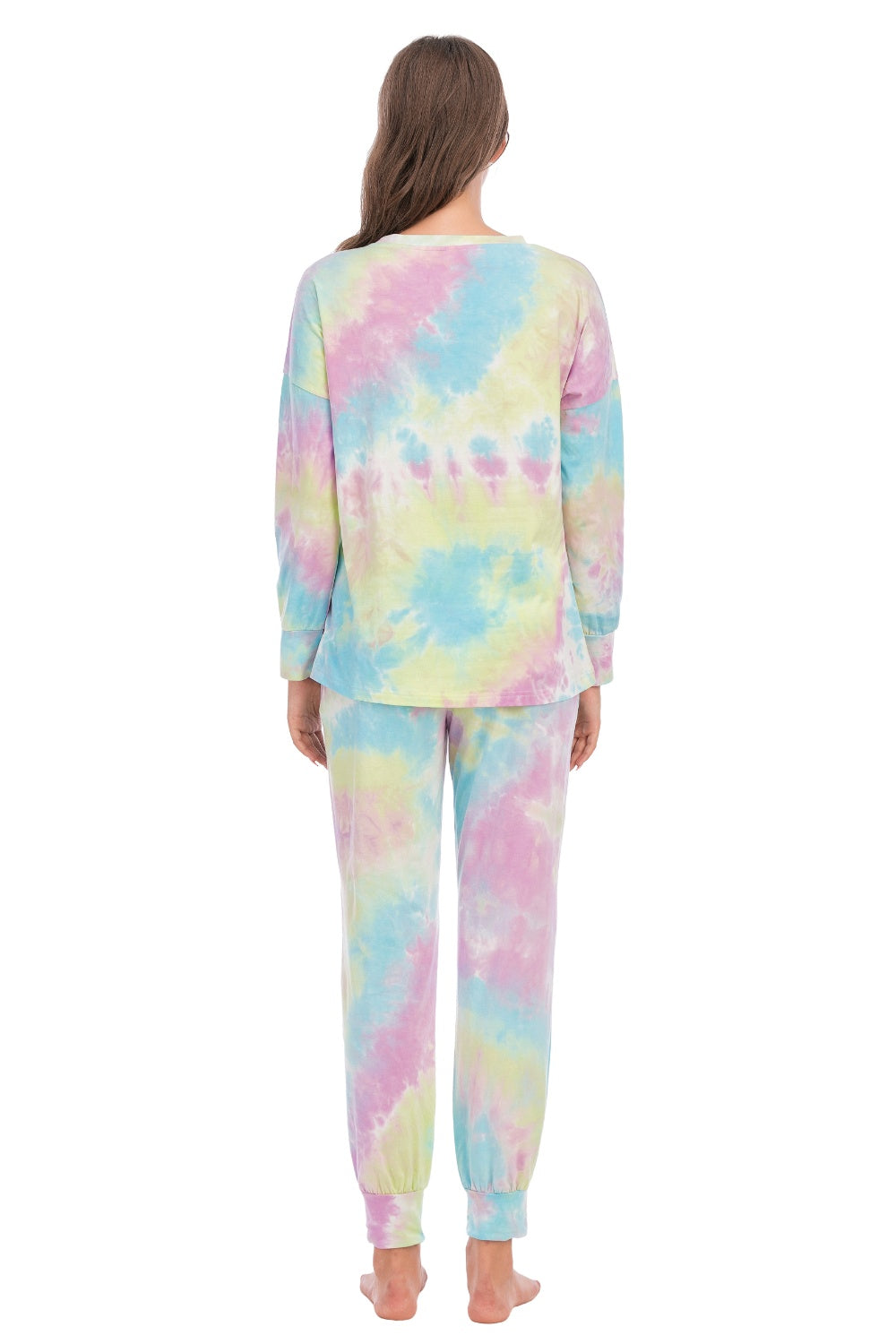 Tie-Dye Top and Pants Lounge Set - The Boutie Shop