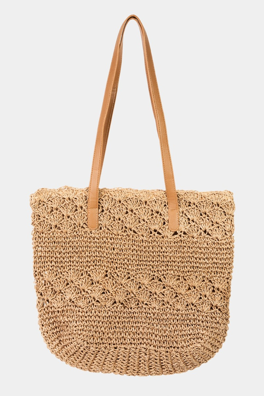 Fame Straw Braided Tote Bag - The Boutie Shop