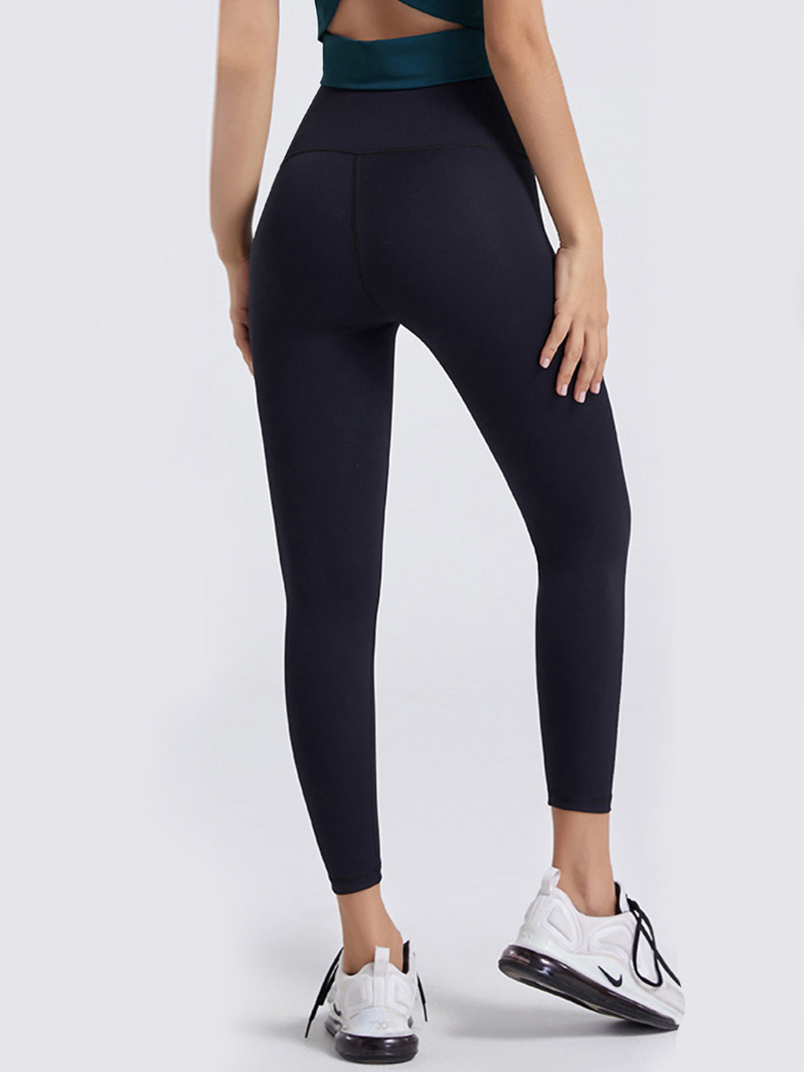 Wide Waistband Sports Leggings - The Boutie Shop