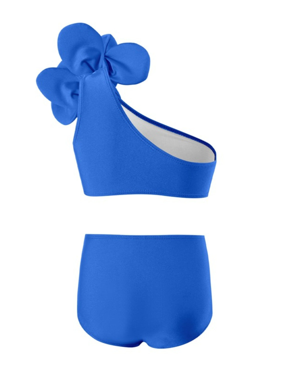 Single Shoulder Top and Brief Swim Set - The Boutie Shop