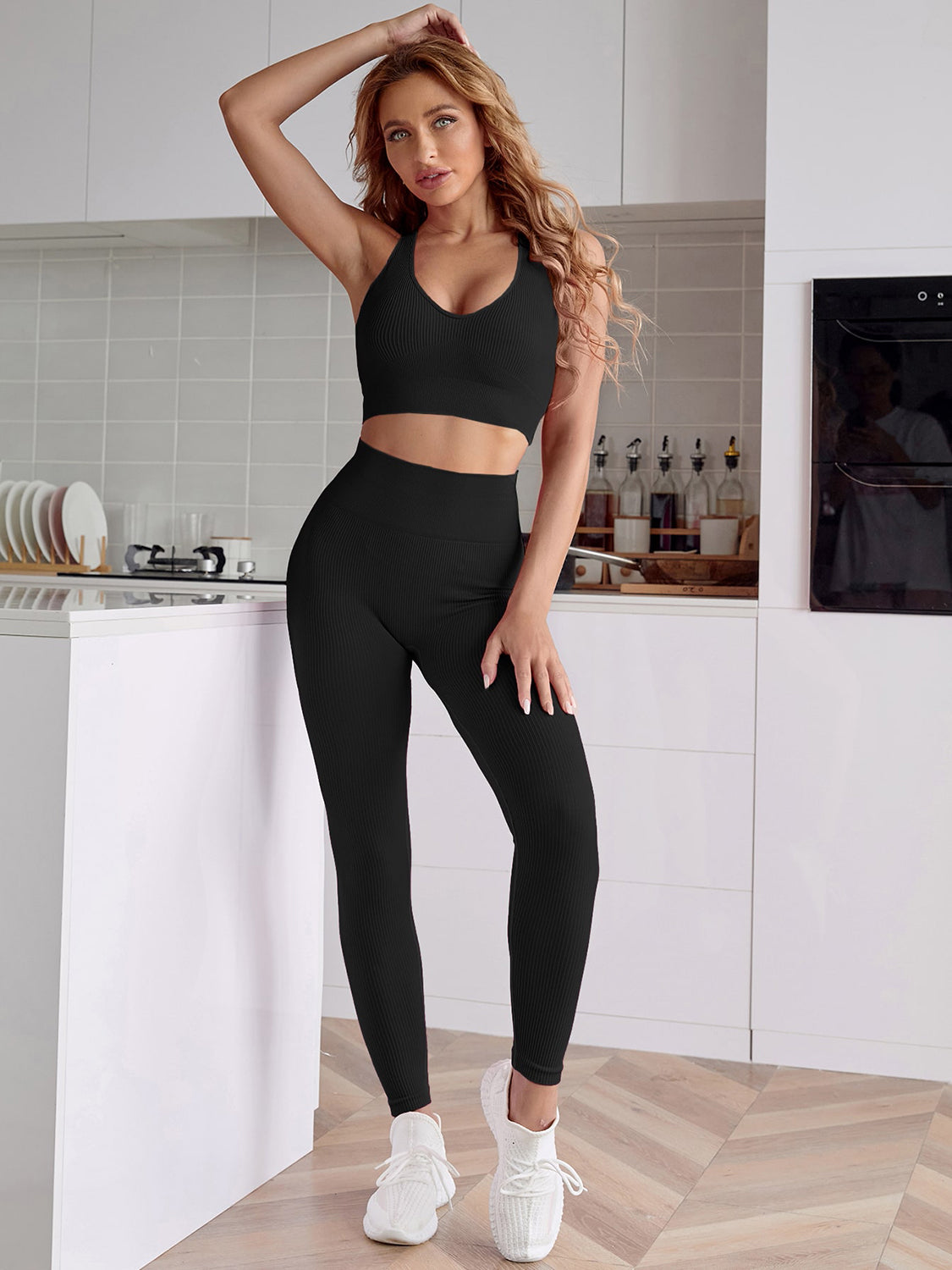 Sport Tank and Leggings Set - The Boutie Shop