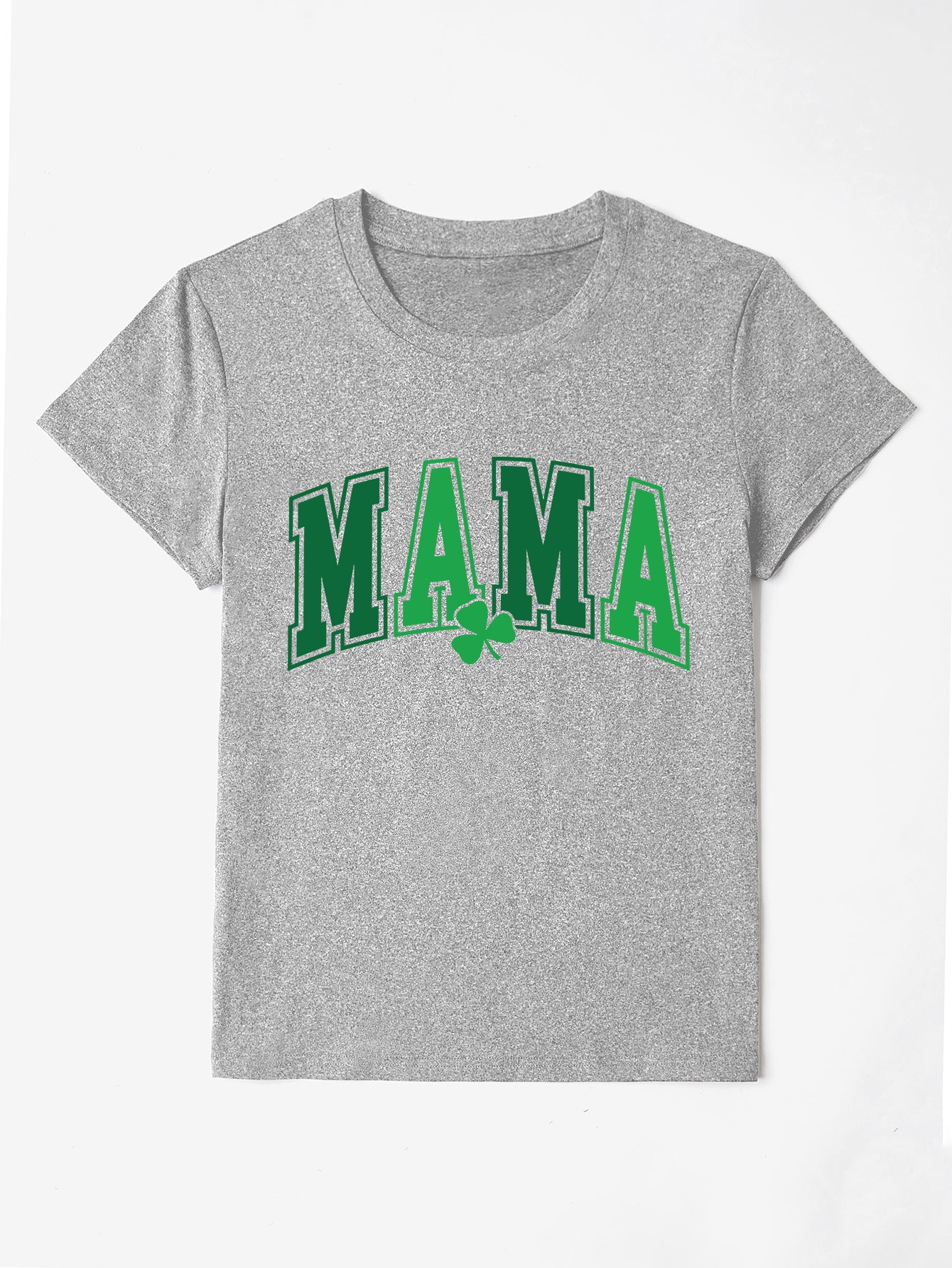 MAMA Round Neck Short Sleeve T-Shirt - The Boutie Shop