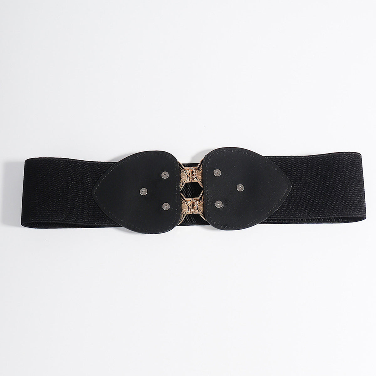 Alloy Leaf Buckle Elastic Belt - The Boutie Shop