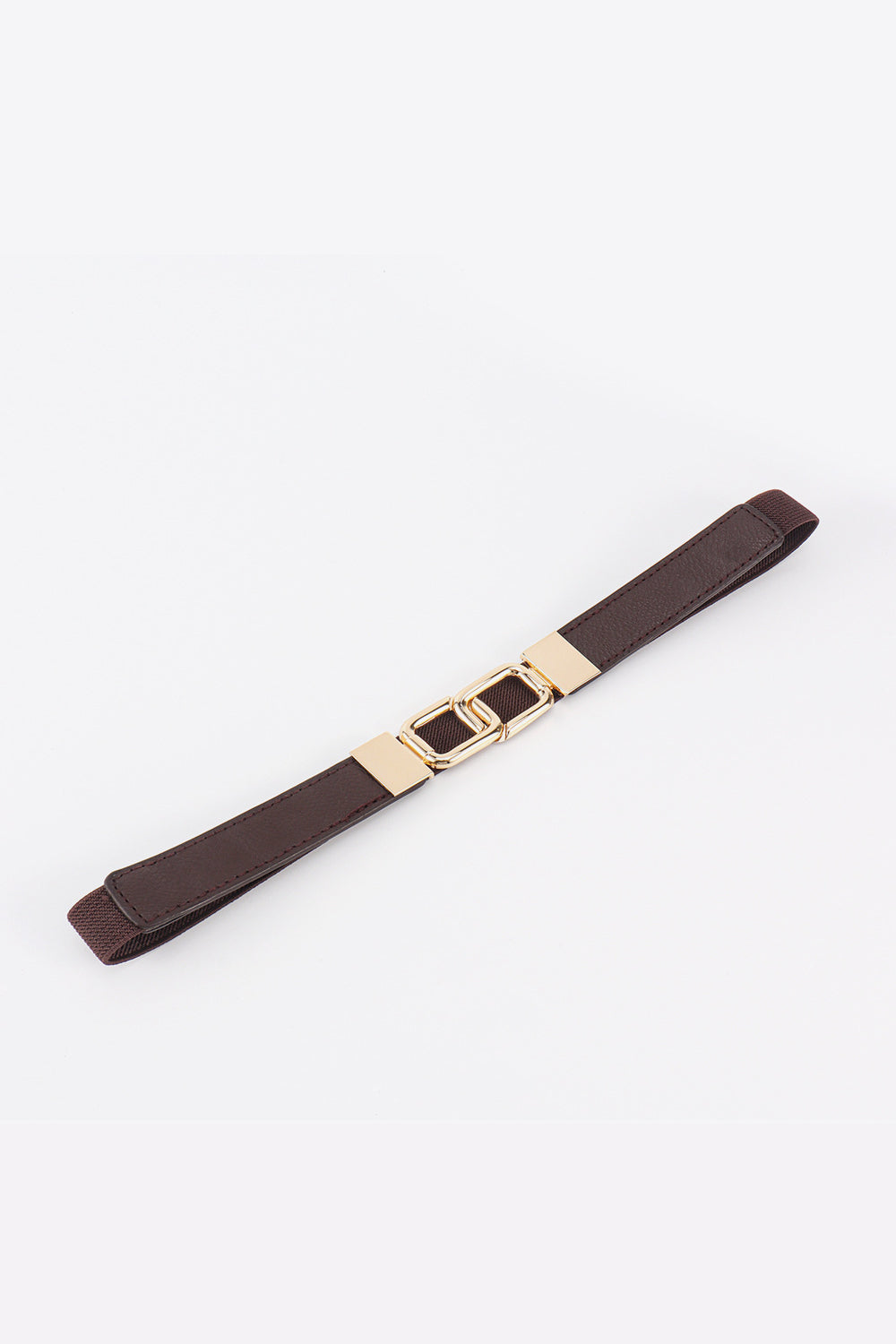 Geometric Double Buckle Elastic Belt - The Boutie Shop