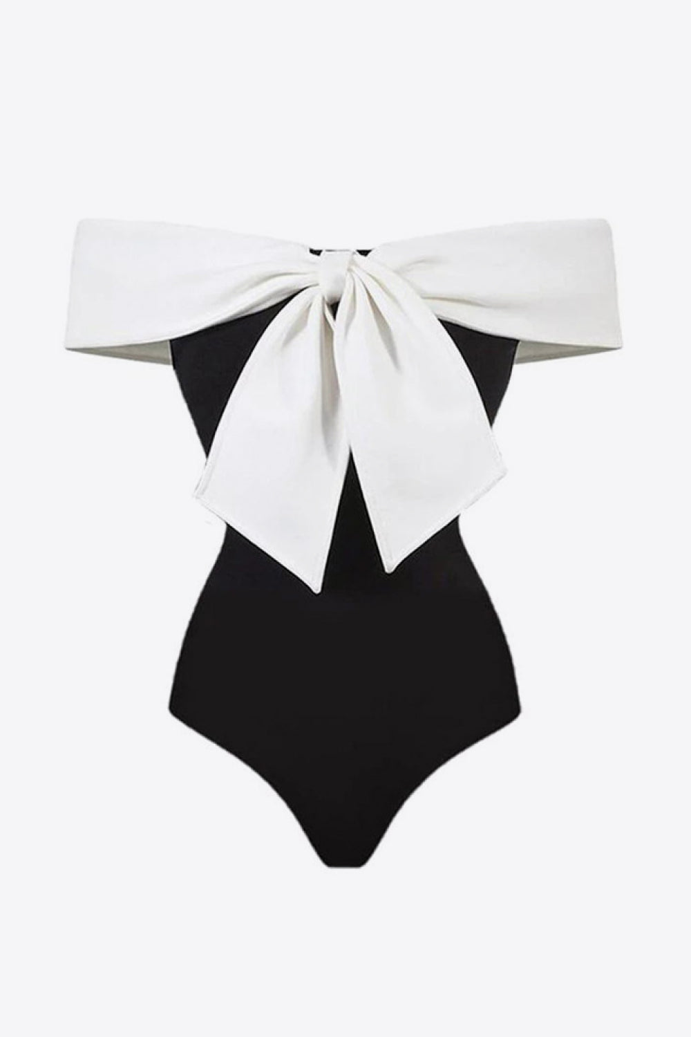 Contrast Bow Detail Two-Piece Swim Set - The Boutie Shop