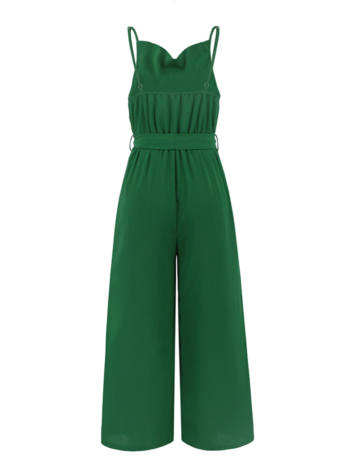 Tied Spaghetti Strap Wide Leg Jumpsuit - The Boutie Shop