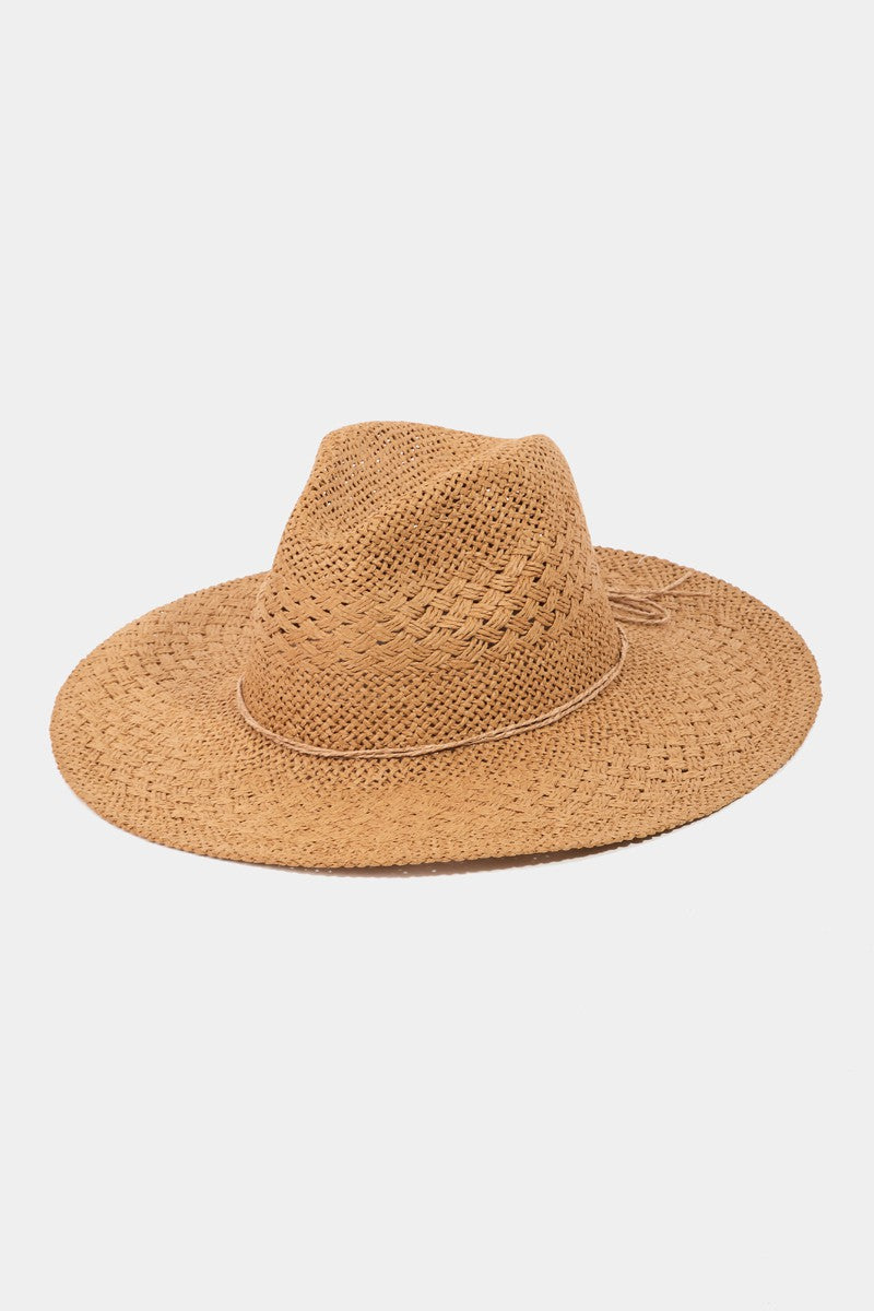 Fame Straw Braided Sun Hat - The Boutie Shop