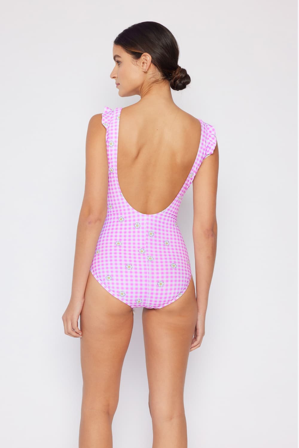 Marina West Swim Full Size Float On Ruffle Faux Wrap One-Piece in Carnation Pink - The Boutie Shop