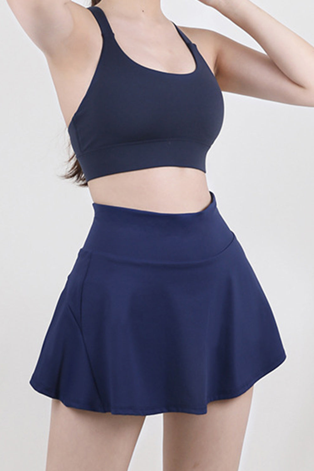 High Waist Pleated Active Skirt - The Boutie Shop