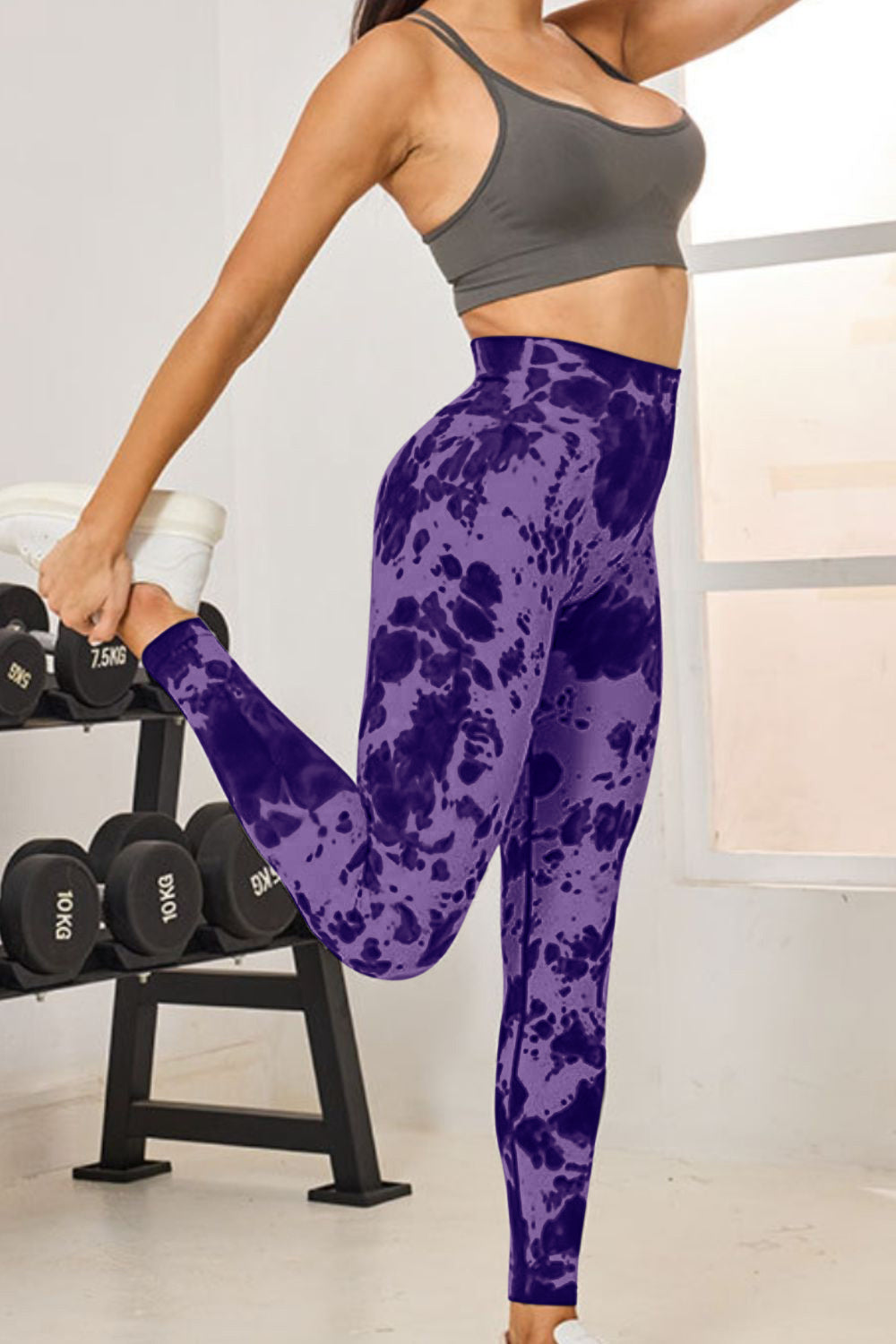 Tie-Dye High Waist Active Leggings - The Boutie Shop