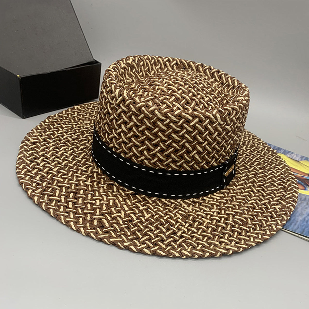 Adjustable Paper Braided Hat