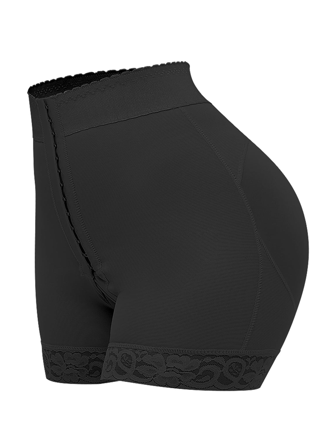 Full Size Lace Detail Hook-and-Eye Shaping Shorts - The Boutie Shop