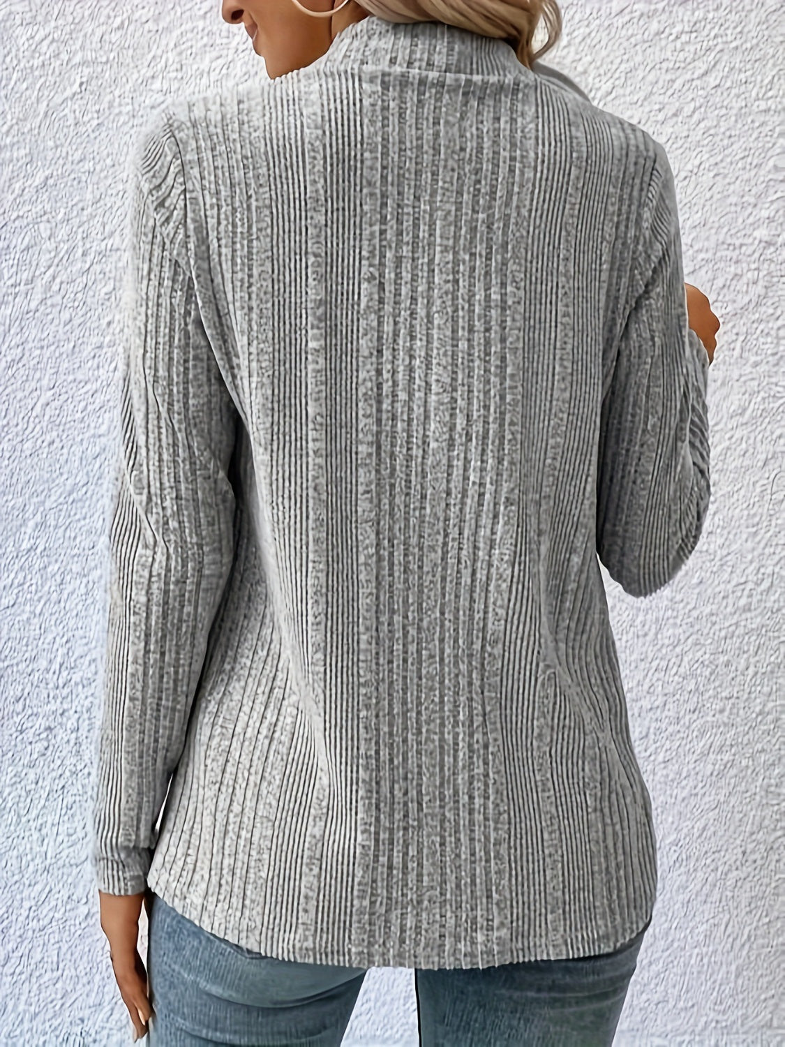 Open Front Long Sleeve Cardigan - The Boutie Shop