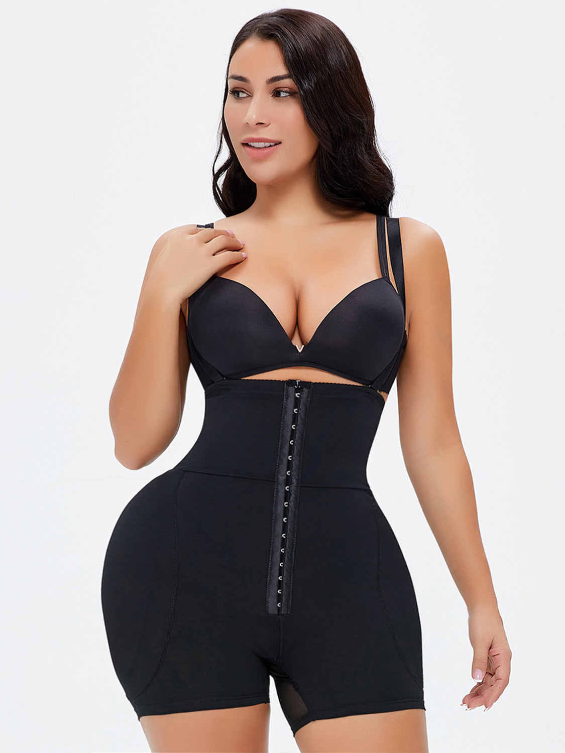 Full Size Hook-and-Eye Under-Bust Shaping Bodysuit - The Boutie Shop