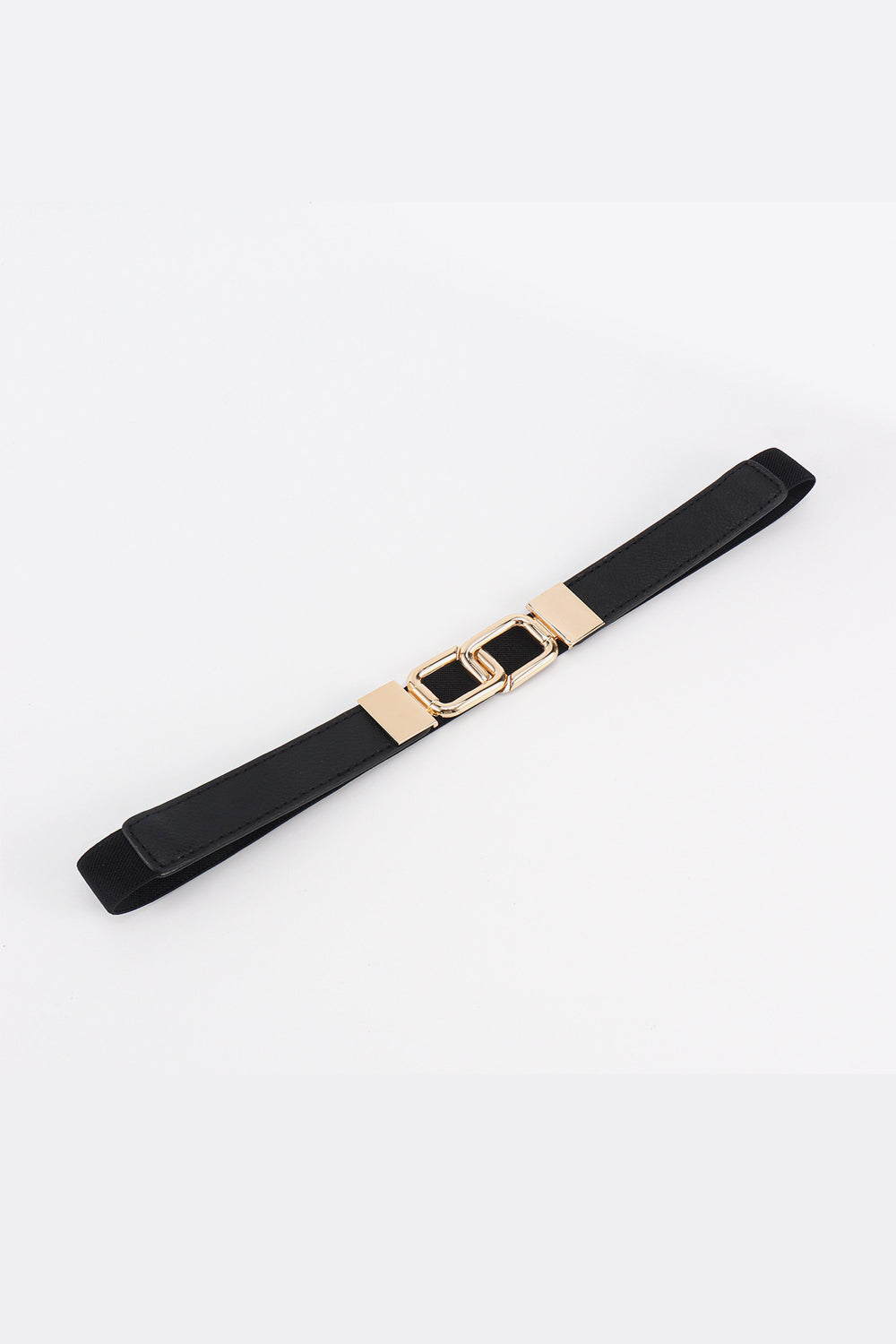 Geometric Double Buckle Elastic Belt - The Boutie Shop