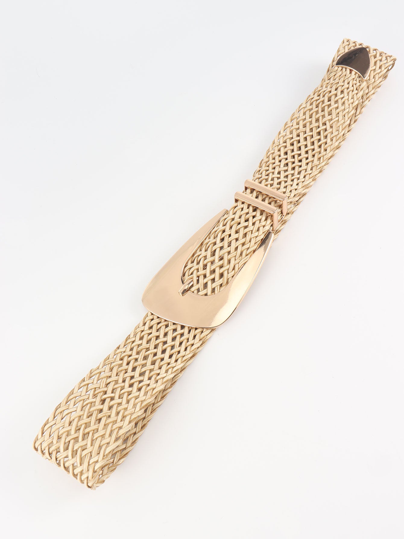 Irregular Buckle Braid Belt - The Boutie Shop