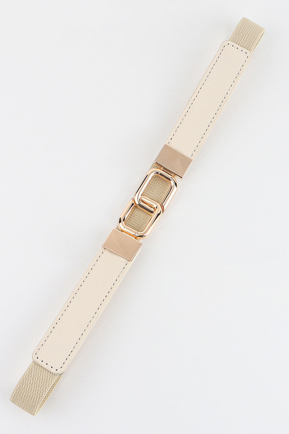 Geometric Double Buckle Elastic Belt - The Boutie Shop