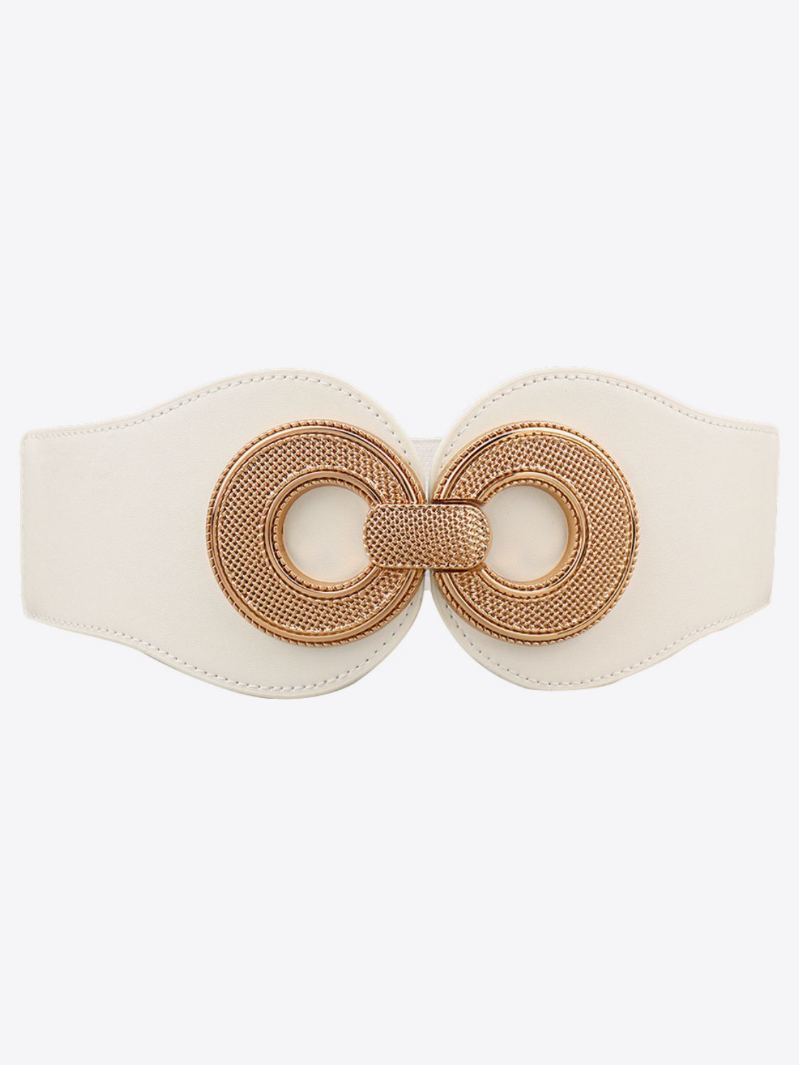 Alloy Buckle Elastic PU Belt - The Boutie Shop