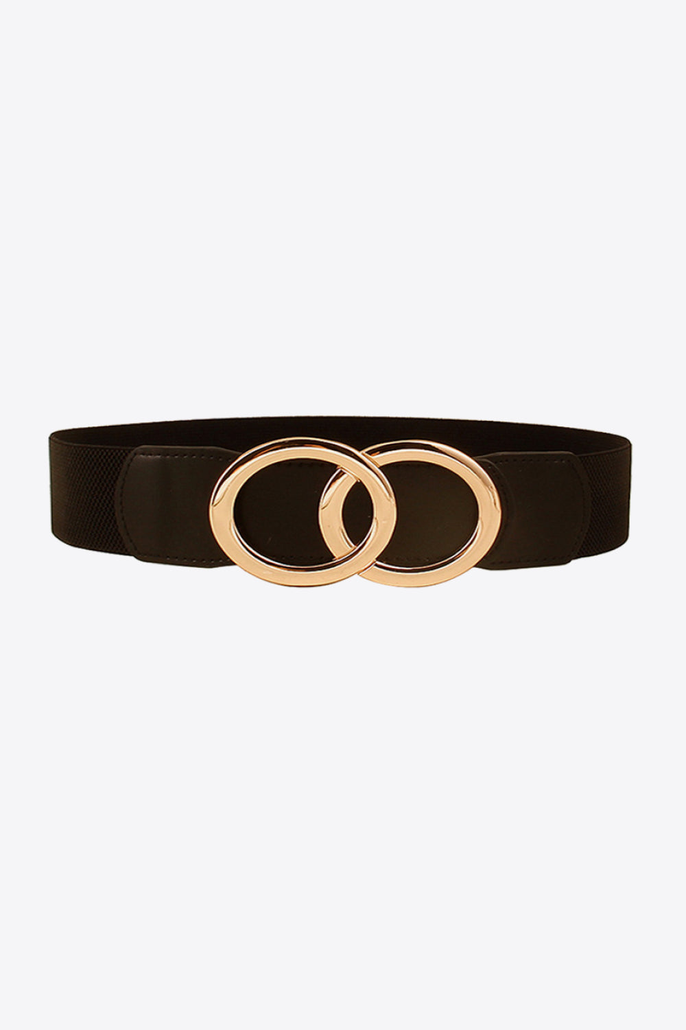 Zinc Alloy Buckle Elastic PU Belt - The Boutie Shop