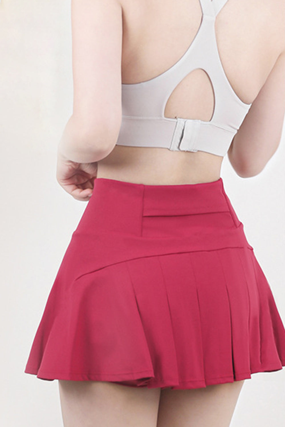 High Waist Pleated Active Skirt - The Boutie Shop