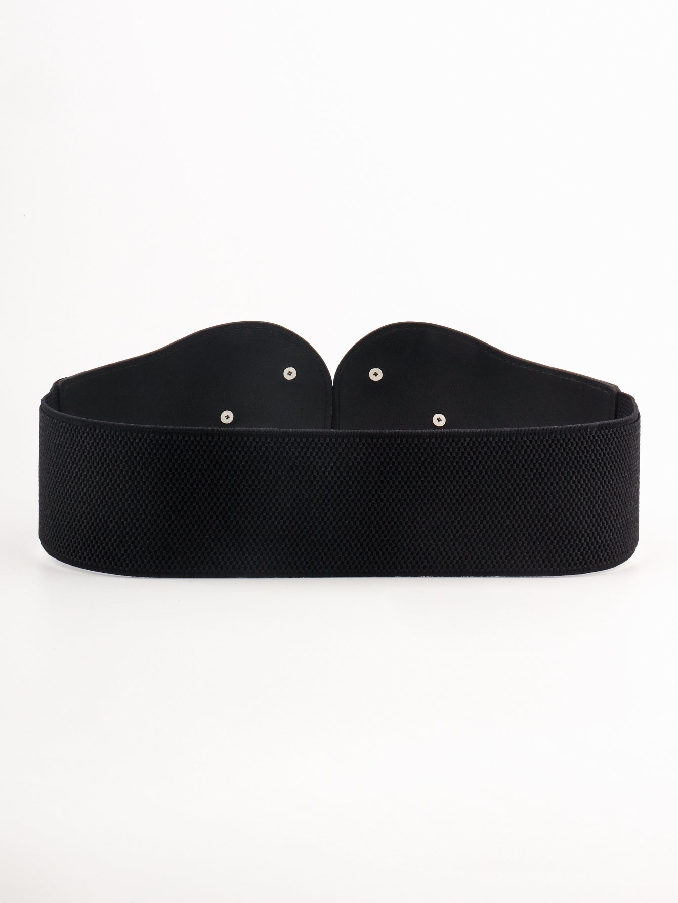 Alloy Buckle Elastic PU Belt - The Boutie Shop