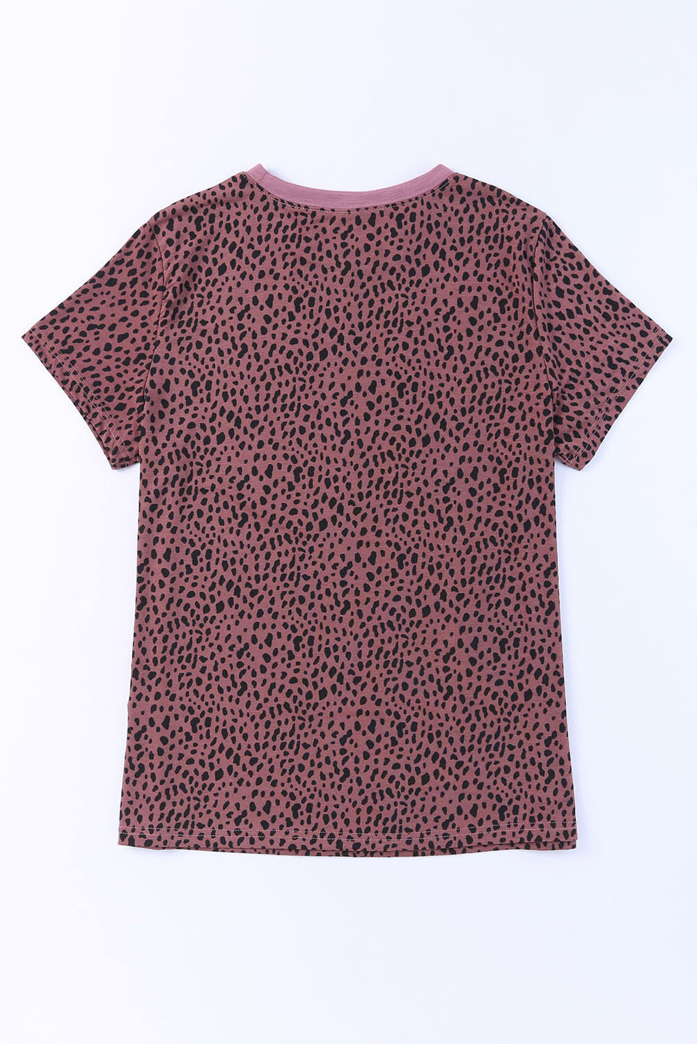 Animal Print Round Neck Short Sleeve T-Shirt - The Boutie Shop