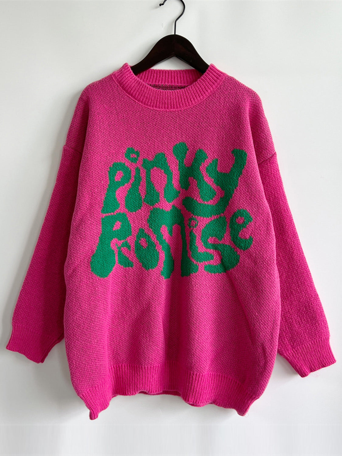 PINKY PROMISE Graphic Sweater - The Boutie Shop