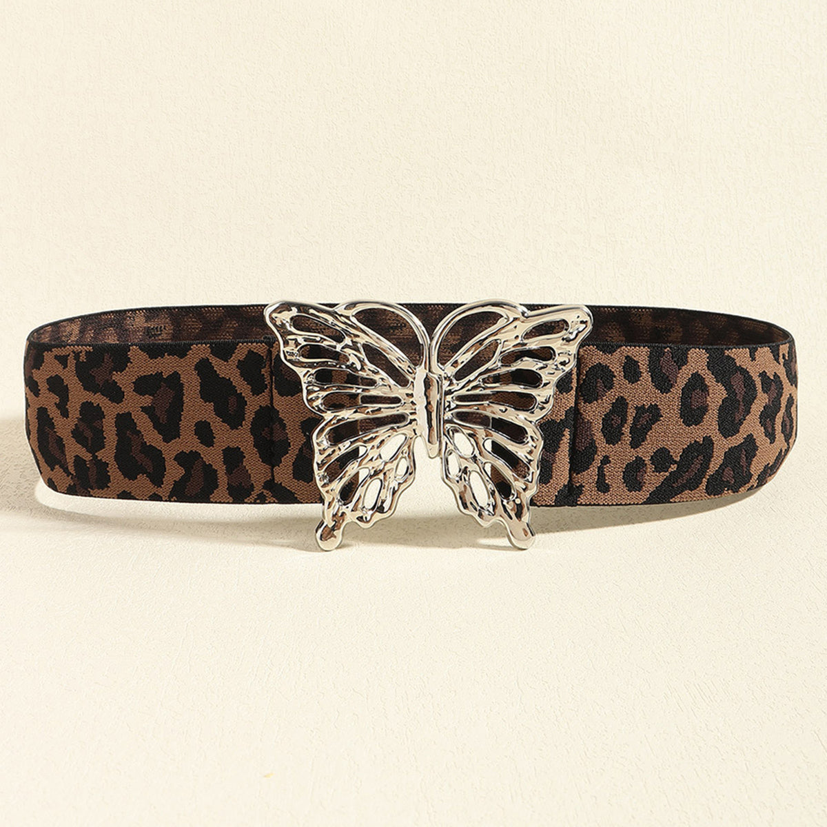 Butterfly Alloy Buckle Elastic Belt - The Boutie Shop