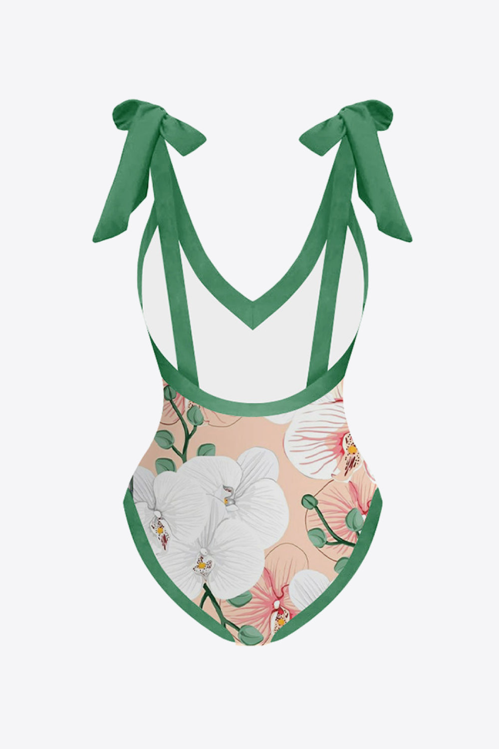 Floral V-Neck Two-Piece Swim Set - The Boutie Shop