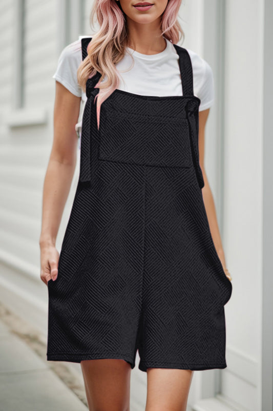 Textured Overall with Pockets - The Boutie Shop