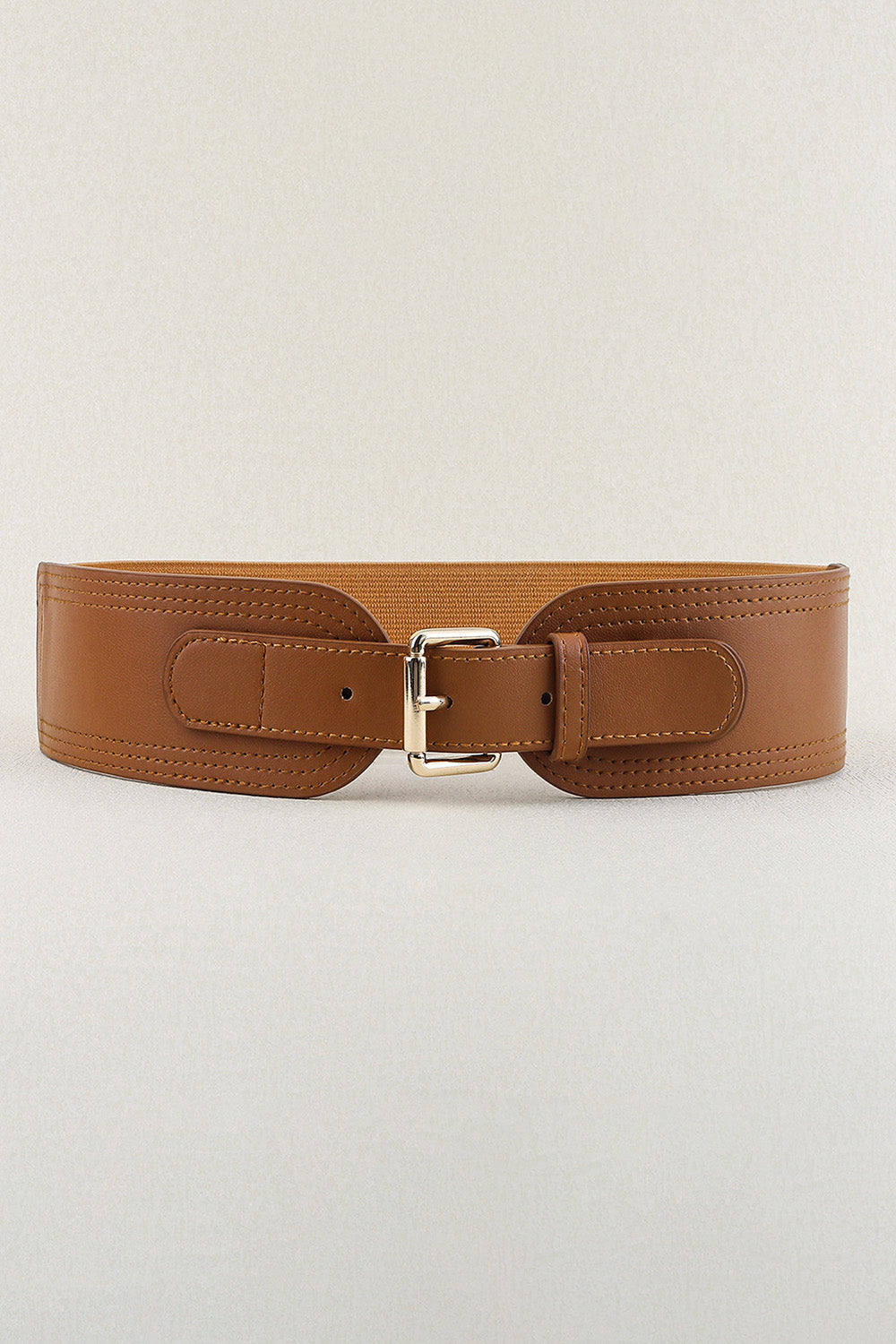 Elastic Wide PU Belt - The Boutie Shop