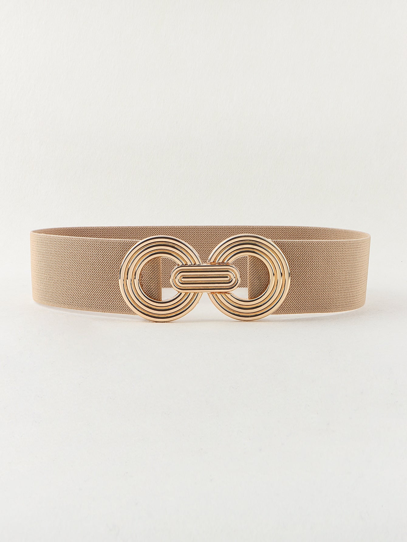 Geometric Buckle Elastic Wide Belt - The Boutie Shop