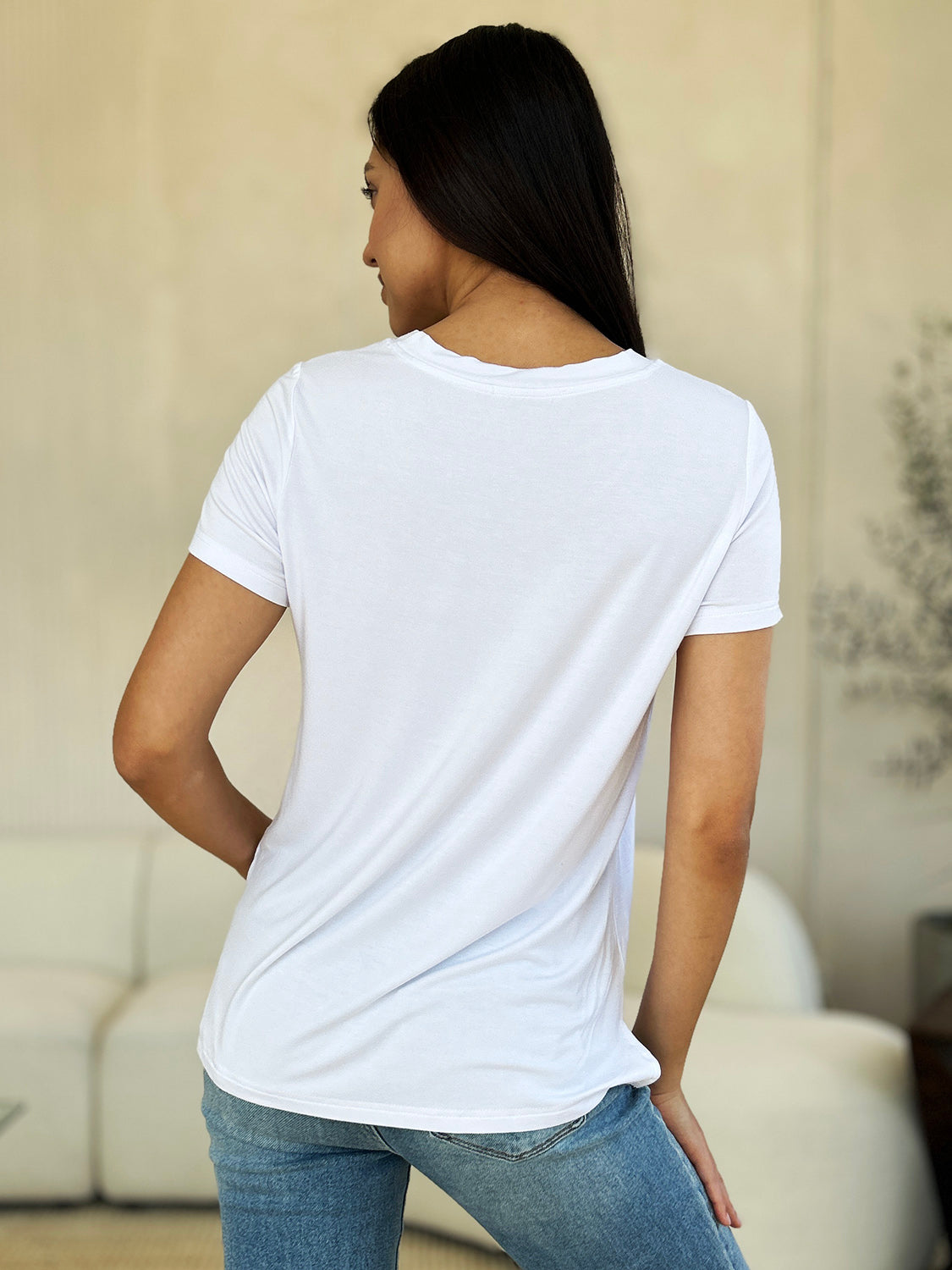 Basic Bae Full Size Round Neck Short Sleeve T-Shirt - The Boutie Shop